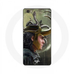 Coque pour Huawei P8 Loki Thor Ragnarok avec Casque Fanart Saison 1
