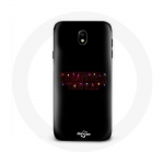 Coque pour Samsung Galaxy J5 2017 Stranger Things Affiche Logo Joyeux no&euml;l