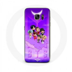 Coque pour Samsung Galaxy S6 BTS TinyTAN Animation Affiche RM Jin Suga J-Hope Jimin Jungkook Et V Ze