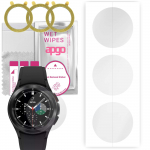 3x apgo hidrogelinė ekrano apsauga, skirta Samsung Galaxy Watch4 Classic 42mm, hidrogelinė plėvelė, su pozicionavimo sluoksniu lengvas montavimas