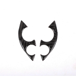 Car Carbon Fiber style Steering Wheel Decoration Cover Trim Sticker Fit For Mercedes Benz Smart 453 Fortwo 2016-