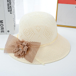 Vasaros paplūdimio žvejo kepurė Moteri&scaron;ka lauko UV apsauga nuo saulės skrybėlė tu&scaron;čiavidurė žolė audimo paplūdimio &scaron;iaudinė kepurė ONE SIZE