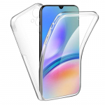 360 dvipusis viso korpuso dėklas, skirtas Samsung Galaxy S24 S23 Ultra Plus FE A05 A05S A15 A25 A35 A55 A04 A04S A14 A24 A34 A54 5G 4G skaidrus mink&scaron;tas dangtelis For Samsung Galaxy A05