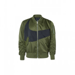 Nike Therma-FIT Dvipusė bomber striukė v2 Žalia grubi Vyri&scaron;ka Streetwear DD6056-326 S black