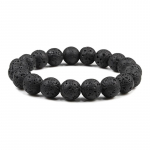 Žavinga apyrankė natūralaus akmens karoliukai 6/8/10 mm vulkaninės lavos tigro akių karoliukai elastinės apyrankės vyrams, moterys, papuo&scaron;alai pulsera hombre 17cm