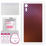 apgo skin sticker film foil vinyl for the BACK compatible with Sony Xperia XZs, scratch-resistant, easy to install - Carbon Chameleon CAKA5