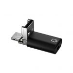 I&scaron;manusis du viename USB skaitytuvas C tipo kortelės kompakti&scaron;kas didelės spartos ne&scaron;iojamas, nereikia tvarkyklės Universalus sidabras