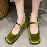 Nauji Prabangūs Moteri&scaron;ki Batai Zom&scaron;iniai Gamintojas Chunky Pumps Pavasarinė suknelė Vakarėlis Madingas Kvadratinis pir&scaron;tas Marie Jane Lolita Moteri&scaron;ki sandalai Mujer