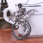 Desolation Of Smaug Pakabukas Dragon Necklace Punk Gothic Amulet Naujas žaidimas Filmas Papuo&scaron;alai Vyrams Moterims Didmeninė prekyba