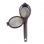 Kavos samtelio piltuvas daugkartinio naudojimo tinklinis filtras i&scaron; nerūdijančio plieno kavos virimo aparatas, plaunamas indaplovėje, saugus ne&scaron;iojamasis kiaurasamtis, skirtas kempingams ruda