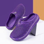 8 spalvų Unisex Poros Vasarinės &scaron;lepetės Paplūdimio Batai Sandalai Didesnio dydžio Sodo Batai Vyri&scaron;ki Moteri&scaron;ki Slydimas su skylutėmis Didesnio dydžio Loafers 40 violetinė