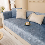 Neslystantis sofos užvalkalas Storas aksominis sofos pagalvėlės rank&scaron;luostis, skirtas svetainės baldams Apsauga Tvirta Slip Covers Sofos užvalkalai 110x210cm pilka