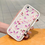 Mink&scaron;tas silikoninis kvadratinių kopėčių spausdinimo ra&scaron;tas telefono korpusas, pilnas dangtis, fotoaparatas, atsparus smūgiams, guminis dėklas, skirtas iPhone Infinix Tecno OnePlus Tecno Pop 8 balta