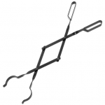 26 colių židinio žnyplės Didelės apkrovos geležies rąstų griebtuvas rąstų pincetas rąstų žnyplės ilga rankena malkų žnyplės židinio priedas, skirtas vidaus darbams lauke