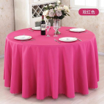Vienspalvė paprasta staltiesė Didelis apvalus staltiesė Staltiesė Vie&scaron;bučio banketai Vestuvės Apvalus staltiesė 180cm/460g