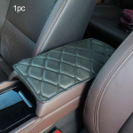 29 * 17 cm automobilio porankio pagalvėlės dangtelis Daugiafunkcis automobilio porankio pagalvėlės užvalkalai Odinis porankio saugojimo saugos automobilio priedas juoda