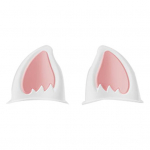 1 pora motociklo &scaron;almo katės ausų dekoracija lipdukas paspirtuko dviračio motociklo riedlenčių &scaron;almas dekoratyvinės ausys &scaron;almo priedai rožinė/balta