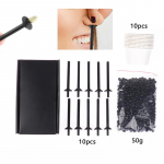 Neskausmingas nosies plaukelių &scaron;alinimas va&scaron;kas Nosies va&scaron;kas &scaron;nervių valymas Depiliacinis va&scaron;kas be popieriaus Valomasis plaukų va&scaron;ko ir moterų nosies rinkinys