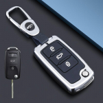 Lengvojo lydinio automobilio atverčiamas rakto dėklas, skirtas Volkswagen VW Polo Golf Passat Tiguan Beetle Caddy T5 Up Eos Skoda Octavia Seat Leon Altea