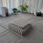 30 * 30 cm kiliminė danga miegamasis su dviauk&scaron;te lova Pliu&scaron;inė antklodė prie lovos buitinė svetainė su putplasčiu grindų kilimėliu susiuvimo antklodė 20pcs