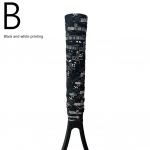 Matinis spausdintas galvos rai&scaron;tis Spalvingas teniso badmintono galvos rai&scaron;tis 3cm Sukibimas Teniso slydimo klijai, V9B5 Black and white print-1pc
