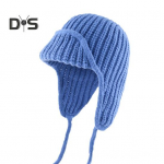 Unisex žieminė kepurė megzta stora &scaron;ilta vėjo nepraleidžianti vienspalvė ausų apsauga beanie žieminė lauko kasdieninė bombone&scaron;io kepurė Kelionių dviračių galvos apdangalai kava