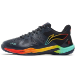 Li Ning Cloud Thunder Audinys Sintetinė Oda Smūgius Sugerianti Kvėpuojanti Atspari Dilimui Neslystanti Žema Vir&scaron;utinė Dalies Badmintono Avalynė Unisex Avalynė Juoda AYAS028-5 41 black