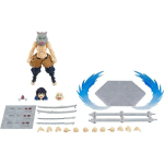 figma Demon Slayer: Kimetsu no Yaiba Inosuke Kuhira DX leidimo ne mastelio ABS ir PVC dažyta judinama figūrėlė gray