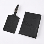 Pasų dėklas su kortelių skyriumi, dirbtinė oda, kar&scaron;tas &scaron;tampavimas, kelioninis piniginė, juodas, dokumentų laikikliai kelionėms juoda