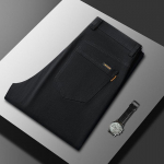 2024 m. pavasario ir rudens naujos auk&scaron;tos klasės laisvalaikio kelnės vyrams, tiesaus kirpimo, laisvos, plataus kle&scaron;o, verslo ilgos kelnės 28 tamsiai pilka spalva