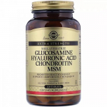 Solgar Gliukozamino hialurono rūg&scaron;tis chondroitinas MSM 120 Tablets