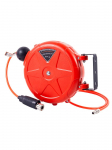Kompresoriaus žarnos ritė i&scaron;traukiama 10 m automatinio atsukimo įrankio komercinė ritė su pasukamu laikikliu greito sujungimo oro kompresorius raudona