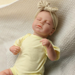 Reborn Bebe Loulou Naujagimio lėlės Miegantis kūdikis Rankų darbo Dažytas Realisti&scaron;kas 3D odos efektas su matomomis venomis Lėlės žaislas 46cm cloth body