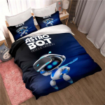 ASTRO BOT Mielas animacinių filmų patalynės komplektas Antklodžių komplektas viengulė dvigulė lova labai didelė lovos komplektas suaugusiems vaikams Miegamojo antklodės užvalkalas pagalvės užvalkalas 135x200cm 2pcs