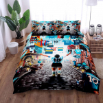 &bdquo;Dream Theater&ldquo; piktogramos antklodės užvalkalas EU single(135x200cm)