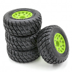 Nuotolinio valdymo automobilio padangos 4vnt. 12MM 14MM 17MM ARRMA TRX HSP Tamiya HPI Off-road pakaitalai type 1-green