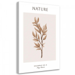 Drobės spauda, Džiovinti lapai - Gamta 40x60 smėlis