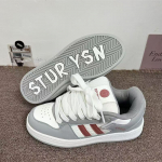 Madingi riedlenčių batai, laisvalaikio batai vyrams ir moterims, sportbačiai, kvėpuojantys, su storu liežuvėliu 37 sidabras