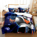 Animacinių filmų Goldorak Grendizer patalynės komplektas Antklodės užvalkalas Lovos komplektas Antklodės užvalkalas Pagalvės užvalkalas karali&scaron;kas Karalienės dydis berniukams suaugusiems EU Single 135x200cm