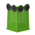 Kampinė roplių tiekimo dėžė su siurbtukais Sieninis terariumo &scaron;ėrimo indas driežo iguanos gekonams augintiniui S