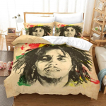 Bob Marley antklodės užvalkalų komplektai Muzikos legendos Jamaikos dainininkas Patogūs lovatiesiai Karalienės Karaliaus dydžio patalynės komplektai Miegamojo dekoras EU Double 200x200cm