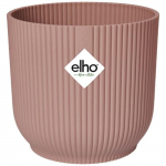 ELHO Pot de fleurs Rond VIBES - &Oslash;25 x H23cm - Plastique - Rose poudr&eacute; rožinė