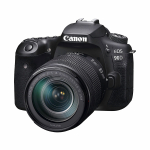 Canon EOS 90D skaitmeninis veidrodinis fotoaparatas + EF-S 18-135mm f/3.5-5.6 IS USM priartinantis objektyvas juoda
