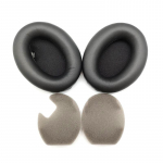1 pora ausinių pagalvėlių, skirtų Sony WH-1000XM4 ausinių ausinių pagalvėlės, mink&scaron;tos odos atminties kempinės dangtelis juoda
