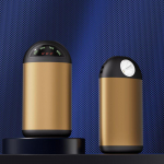 USB Rankų &scaron;ildytuvas ir mini žibintuvėlis: Ne&scaron;iojamas, savaime į&scaron;ylantis prietaisas 5000M; E300 tamsiai žalia spalva