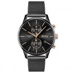 Hugo Boss 1513811 Analoginis juodas vyri&scaron;kas laikrodis 42 juoda