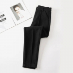 Auk&scaron;to juosmens vilnos mi&scaron;rainės kelnės moterims žiemos storu pliu&scaron;iniu pamu&scaron;alu Harem Pantalones biuro laisvalaikio &scaron;iltas iki kulk&scaron;nies vilnonis kaukas XXXL