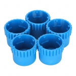 5 vnt. Smūgio galvutė ABS medžiaga Atspari dilimui Lengva montuoti Trimerio smūgio galvutė Husqvarna T25