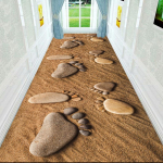 3D Svetainės Gėlių kilimėlis Kilimas Miegamojo Visoje lovoje Prie lovos &scaron;liaužiojamas kilimėlis Kavos staliukas įėjimo durų kilimėlis 80x200cm