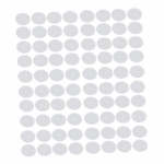 Pakuotė i&scaron; 100 tvirtų silikoninių dirginimo diskų ausų speneliams ir auskarams stabilizuoti. Patogūs ir lankstūs dizainai A